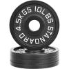image2Inch Olympic Cast Iron Weight Plate for Strength Training ampamp Weightlifting Multiple Sizes10LBS Set of 4