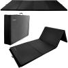 imageFolding Exercise Gymnastics Mat 4x8x2quot Gym Workout Mat with Carrying Handles HighDensity AntiTear Portable Fitness Aerobics Mats for Home Gym Yoga Pilates Tumbling MMA Core Training Multiple ColorsBlack