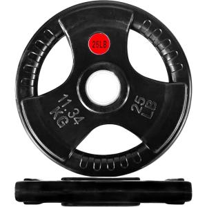 imageOlympic Cast Iron 2Inch Weight Plate for Strength Training ampamp Weightlifting Home Gym Multiple Weights Available25LB Pair