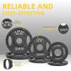 imageCast Iron 2Inch Olympic Plate Weight Plate for Strength Training and Weightlifting Multiple Sizes25510LB Pairs