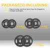 imageCast Iron 2Inch Olympic Plate Weight Plate for Strength Training and Weightlifting Multiple Sizes25510LB Pairs