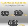 imageCast Iron 2Inch Olympic Plate Weight Plate for Strength Training and Weightlifting Multiple Sizes255510LB Pairs