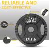 imageCast Iron 2Inch Olympic Plate Weight Plate for Strength Training and Weightlifting Multiple Sizes25LB Pair