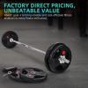 imageCast Iron Standard Weight Plates Including 5FT Standard Barbell with Star Locks 95Pound Set 85 Pounds Plates  10 Pounds Barbell Multiple Styles