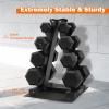 imageDumbbell Rack AFrame Weight Rack 4Tier 5Tier AShape Vertical Rack for Home Gym Multiple StylesAFrame  4Tier