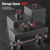 imageMultiFunctional Portable Changeable Dumbbell and Barbell Kettlebell Set with Adjustable Weights 40LBS or 60LBS Sets Multiple Styles4in1  40LB