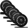 imageOlympic Bumper Plates Set 2quot Weight Plates for Strength Training ampamp Weightlifting Paris or Set or Set with Barbell Multiple OptionsBlack