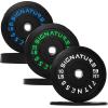 imageOlympic Bumper Plates Set 2quot Weight Plates for Strength Training ampamp Weightlifting Paris or Set or Set with Barbell Multiple OptionsColored