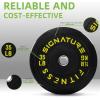 imageOlympic Bumper Plates Set 2quot Weight Plates for Strength Training ampamp Weightlifting Paris or Set or Set with Barbell Multiple OptionsColored