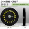 imageOlympic Bumper Plates Set 2quot Weight Plates for Strength Training ampamp Weightlifting Paris or Set or Set with Barbell Multiple OptionsColored