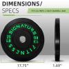 imageOlympic Bumper Plates Set 2quot Weight Plates for Strength Training ampamp Weightlifting Paris or Set or Set with Barbell Multiple OptionsColored