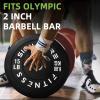 imageOlympic Bumper Plates Set 2quot Weight Plates for Strength Training ampamp Weightlifting Paris or Set or Set with Barbell Multiple OptionsColored