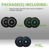 imageOlympic Bumper Plates Set 2quot Weight Plates for Strength Training ampamp Weightlifting Paris or Set or Set with Barbell Multiple OptionsColored