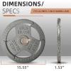 imageOlympic Cast Iron Weight Plate for Strength Training ampamp Weightlifting Home Gym Multiple Weights Available45LB Single