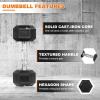 imageRubber Encased Hex Dumbbell Set Contoured Handle for Muscle Toning Strength Building ampamp Full Body Workout 60LB 100LB and 150LB Set60LB Set 51015LB Pair