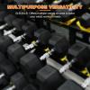 imageRubber Encased Hex Dumbbell Set Contoured Handle for Muscle Toning Strength Building ampamp Full Body Workout 60LB 100LB and 150LB Set60LB Set 51015LB Pair