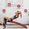 imageSit Up Bench Utility Bench Crunch Ab Bench for Strength Training and Home Gym WorkoutsGraphite