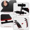 imageSit Up Bench Utility Bench Crunch Ab Bench for Strength Training and Home Gym WorkoutsGraphite
