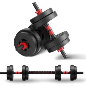 imageMultiFunctional Portable Changeable Dumbbell and Barbell Kettlebell Set with Adjustable Weights 40LBS or 60LBS Sets Multiple Styles2in1  40LB
