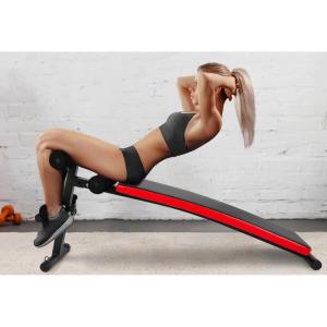 imageSit Up Bench Utility Bench Crunch Ab Bench for Strength Training and Home Gym WorkoutsGraphite