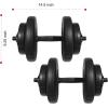 imageAdjustable Dumbbell Set 40lbs Free Weights Set for Exercise and Fitness40Pound Pair
