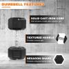 imageHex Dumbbells Rubber Coated Hand Weights for Exercises and Fitness Home Gym Single20LB Single