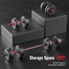 imageMultiFunctional Portable Changeable Dumbbell and Barbell Kettlebell Set with Adjustable Weights 40LBS or 60LBS Sets 2in1 or 4in1 Multiple Sizes40LBS  2in1