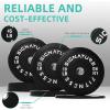 imageFitvids Olympic 2quot Bumper Plates Set Including 160LB Weight Plates Set ampamp 7FT Olympic Barbell Bar205 Pounds Total Multiple Packages