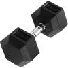 imageFitvids Adjustable Dumbbell Set 40lbs or 60lbs Free Weight Set with Connector 2 in 1 or 4 in 1 Dumbbell Set for Home Gym Exercise used as Dumbbells Barbell or Kettlebells Multiple Sizes40LB Single