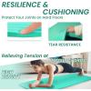 imageFitvids Yoga Mat 12Inch Extra Thick High Density Exercise Mat AntiTear Exercise Yoga Mat with Carrying Strap Suitable for Various Yoga ExercisesAqua