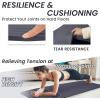 imageFitvids Yoga Mat 12Inch Extra Thick High Density Exercise Mat AntiTear Exercise Yoga Mat with Carrying Strap Suitable for Various Yoga ExercisesGraphite