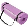 imageFitvids Yoga Mat 1Inch Extra Thick HighDensity Exercise Mat with NonSlip Surface ampamp Carry Strap for Men ampamp Women TearResistant Pilates Workout Mat for Home Gym Floor FitnessTaro Purple