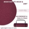 imageFitvids Yoga Mat 12Inch Extra Thick High Density Exercise Mat AntiTear Exercise Yoga Mat with Carrying Strap Suitable for Various Yoga ExercisesDeep Wine