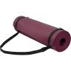 imageFitvids Yoga Mat 12Inch Extra Thick High Density Exercise Mat AntiTear Exercise Yoga Mat with Carrying Strap Suitable for Various Yoga ExercisesDeep Wine