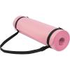 imageFitvids Yoga Mat 12Inch Extra Thick High Density Exercise Mat AntiTear Exercise Yoga Mat with Carrying Strap Suitable for Various Yoga ExercisesPearly Pink