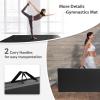 imageFitvids 4x8x2 Folding Gymnastics Mat Home Exercise Mat with Carrying Handles Gym Workout Tumbling Mat for Yoga Pilates Stretching MMA Core Workouts Fitness Aerobics Mats for Gym Training Multiple ColorsNightBlack