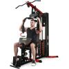 imageFitvids Home Gym Equipment Multifunctional Full Body Workout Weight Machine Station with Weight Stack All in One Exercise Equipment with Pulley System amp Seated Rowing for Home Gym Strength TrainingBlack