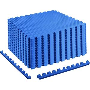 imageElevon Puzzle Exercise Gym Flooring Mat EVA Interlocking Foam Tiles Workout Mat for Home Gym Fitness Equipment MMA Gymnastics ShockAbsorbing Exercise Mat MultiColorBlue