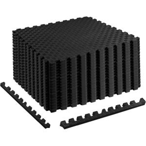 imageElevon Puzzle Exercise Gym Flooring Mat EVA Interlocking Foam Tiles Workout Mat for Home Gym Fitness Equipment MMA Gymnastics ShockAbsorbing Exercise Mat MultiColorBlack