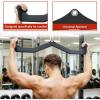 imageFitvids LAT Pulldown Attachments 5 Pieces Cable Machine Rowing Bar Set Back Bicep Curl Tricep Lat Pull Down Strength Training Handles Home Gym Fitness Cable Attachments with NonSlip Rubber Coating