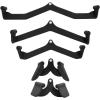 imageFitvids LAT Pulldown Attachments 5 Pieces Cable Machine Rowing Bar Set Back Bicep Curl Tricep Lat Pull Down Strength Training Handles Home Gym Fitness Cable Attachments with NonSlip Rubber Coating